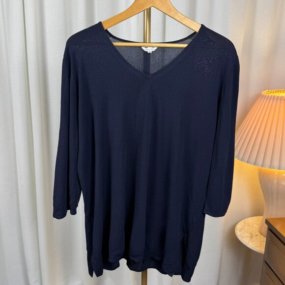 MaxMara V Neck Ultra Fine Knit Tunic Sweater sz XL - Picture 6 of 6
